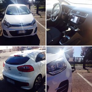 Kia Rio 2015 1.4 diesel cool bianca con tecnopack