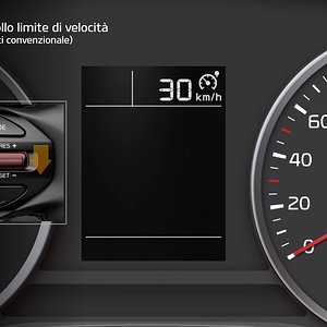 Rio - Sistema di controllo limite velocità [con quadro strumenti convenzionale] (For Italy)