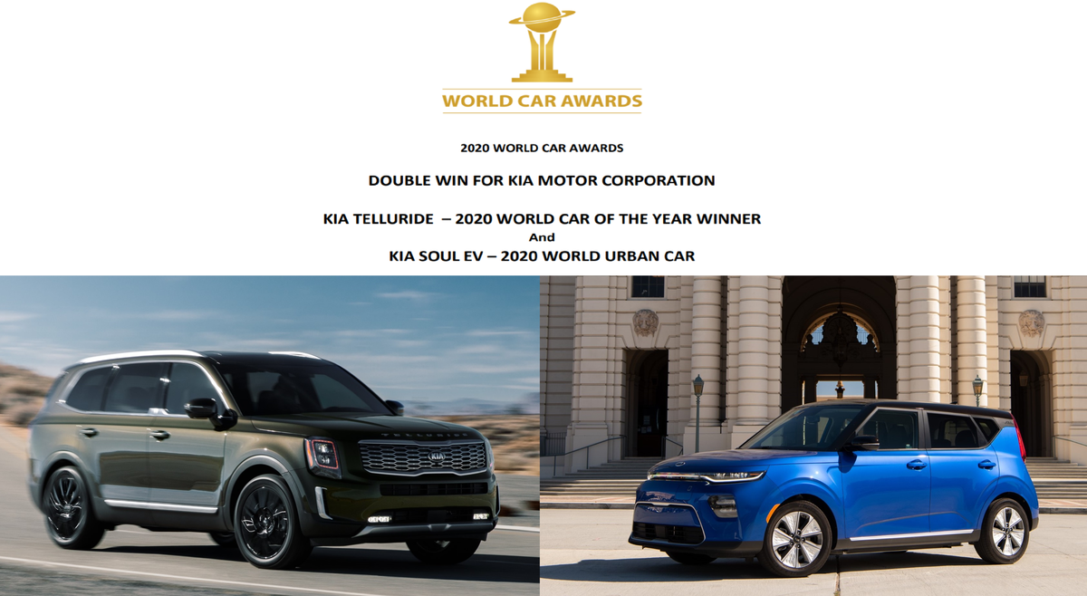 Soul EV e Telluride premiate nel 2020