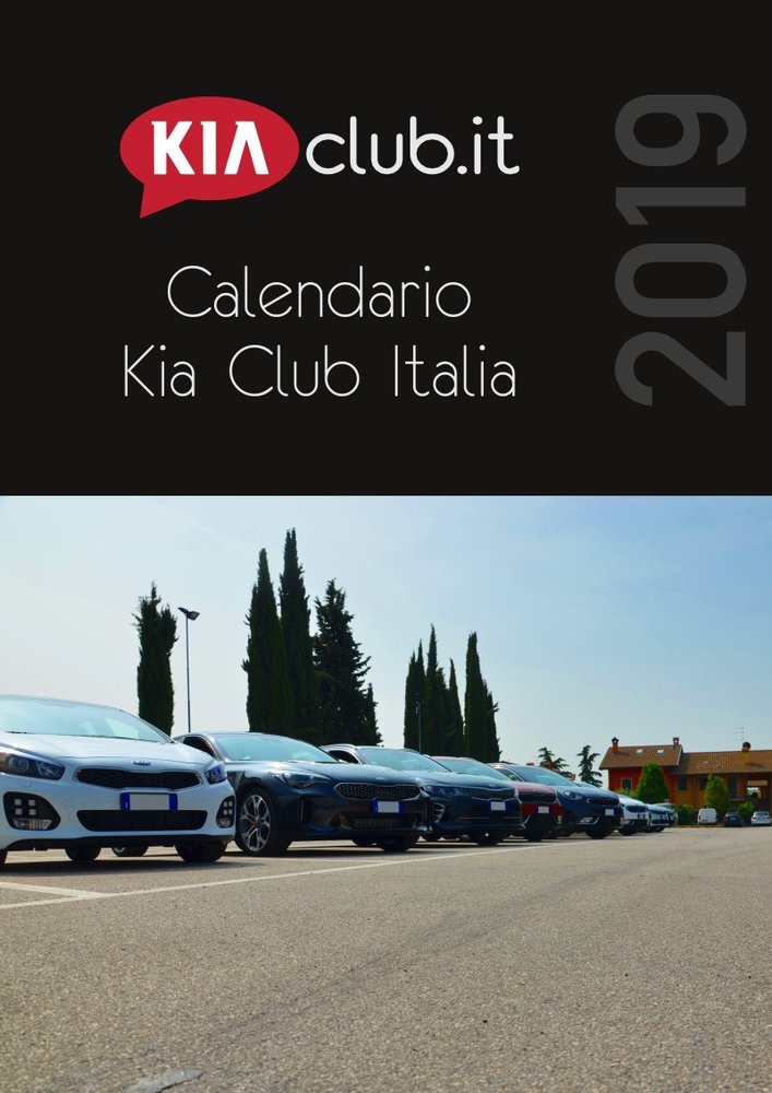 Calendario Kia Club Italia 2019 disponibile